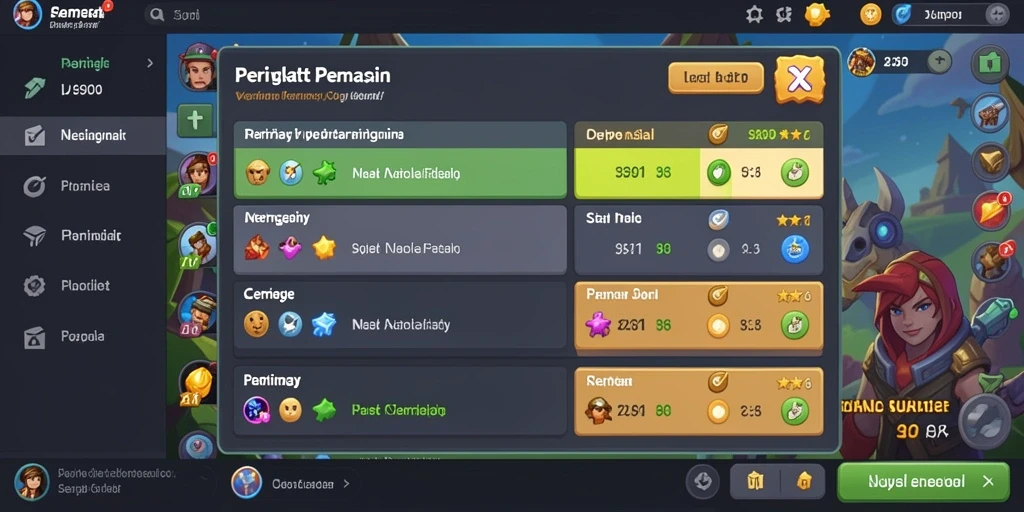Tampilan leaderboard yang memotivasi pemain.